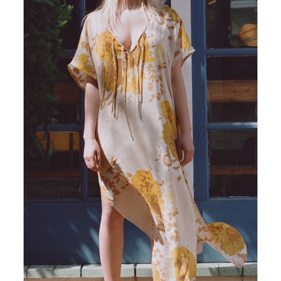 Novella Royale Dresses & Skirts - Novella Royals Margot Caftan Gold Gardener